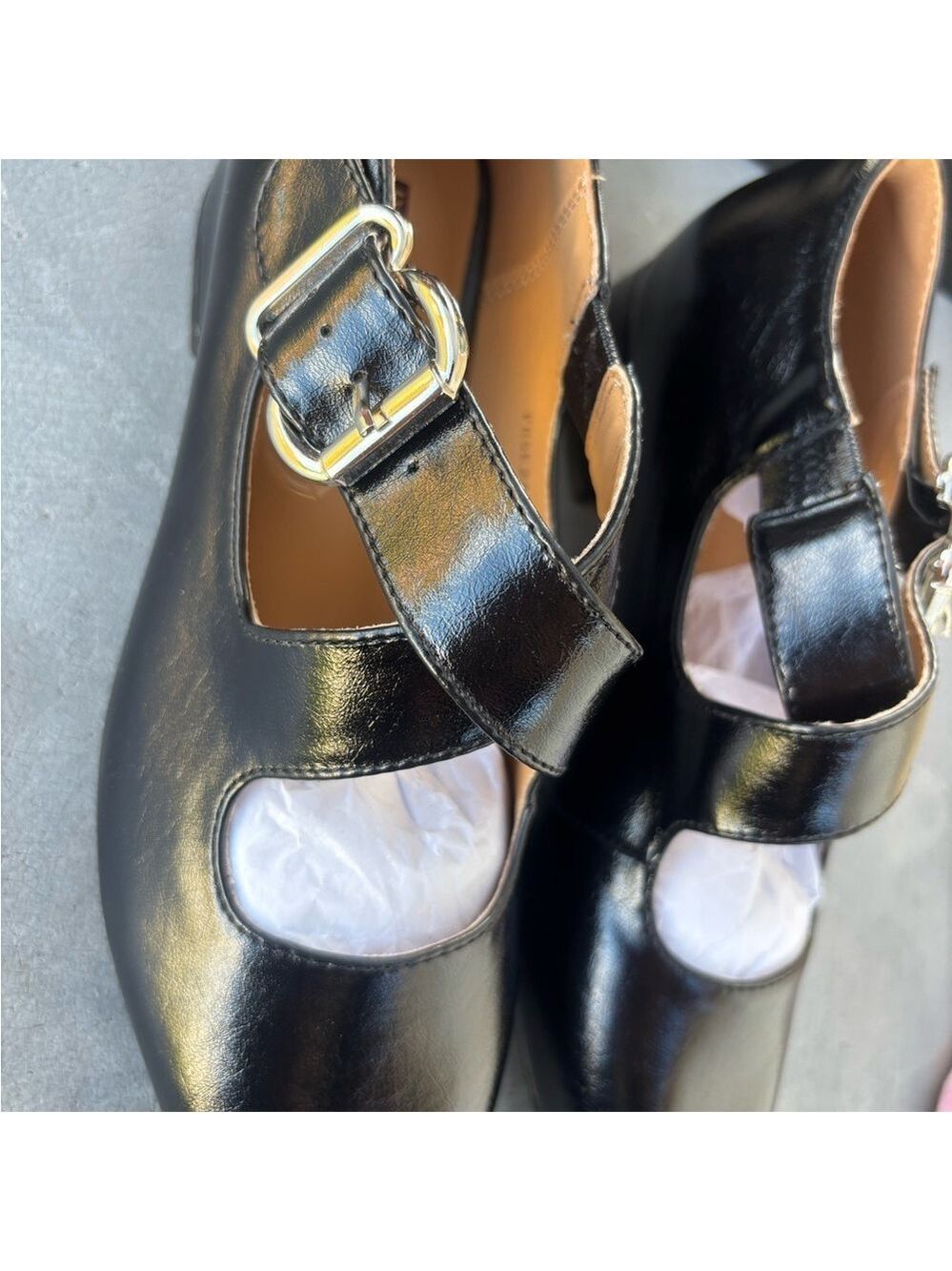 Women Ballet Flats Shoes Buckle Low Heels - Picture 7 of 11